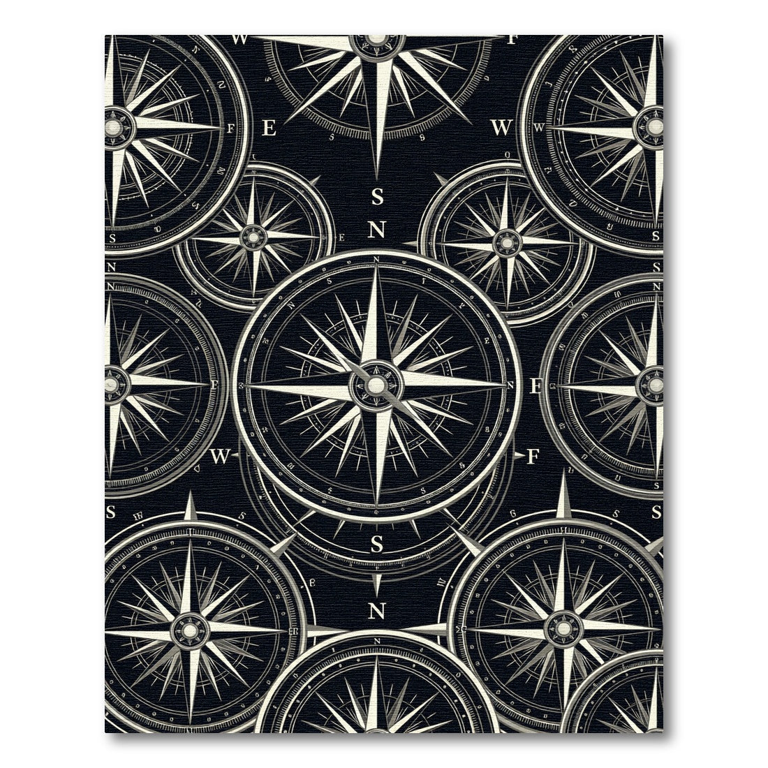 Antique Compass Rose Collection Rug