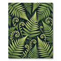 Lush Emerald Tropical Fern Leaf Rug