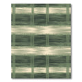 Textured Sage and Cream Plaid Rug