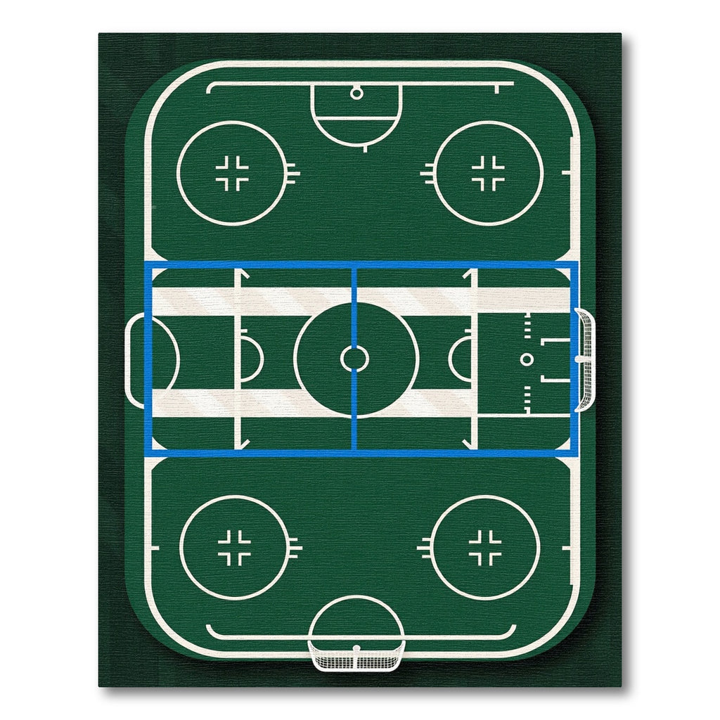 Emerald Green Athletic Field Arena Area Rug