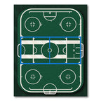 Emerald Green Athletic Field Arena Area Rug