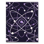 Atomic Orbit Whirlpool Lavender Design Rug