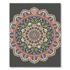 Floral Lace Mandala Rose Garden Blush Rug