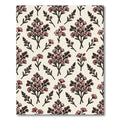 Delicate Pink Floral Botanical Meadow Rug