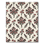 Delicate Pink Floral Botanical Meadow Rug