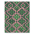 Art Nouveau Sage Green Quatrefoil Rug
