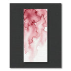 Crimson Watercolor Wash Abstract Flow Rug