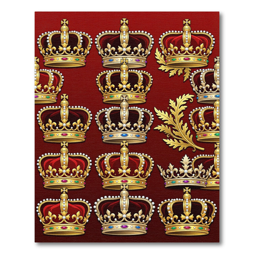 Regal Red Gold Crown Collection Rug