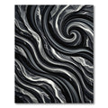 Monochromatic Swirl Marble Flow Rug