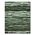 Rustic Sage Green Wood Grain Rug