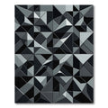 Monochromatic Geometric Faceted Composition Rug