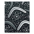 Monochromatic Abstract Atomic Boomerang Rug