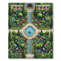 Lush Tropical Whimsical Garden Butterfly Rug