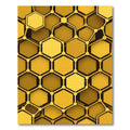 Golden Honeycomb Interconnected Geometric Rug