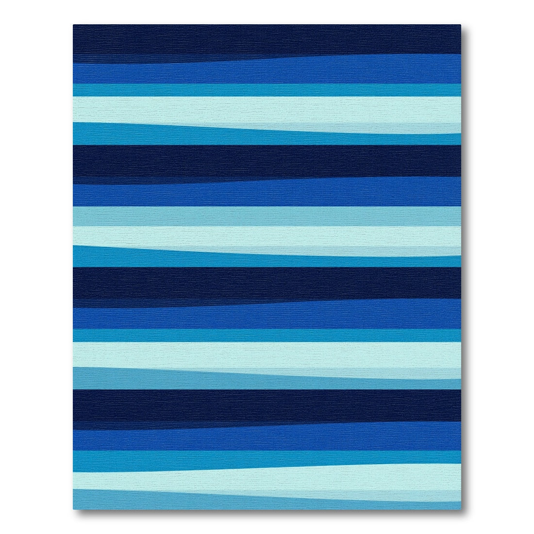 Modern Blue Gradient Abstract Striped Rug