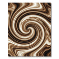 Rich Cocoa Swirling Organic Texture Rug