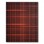 Red Orange Plaid Lattice Rug