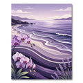 Orchid And Lavender Coastal Wave Rug