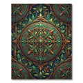 Emerald Forest Ornate Filigree Medallion Rug