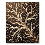 Earthy Tree Branch Swirl Rug