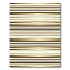 Gilded Horizontal Stripe Glamour Rug