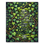 Enchanted Ivy Vine Stone Wall Rug