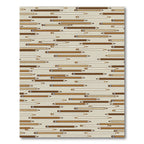 Coffee Tones Minimalist Pencil Sketch Rug
