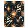 Mid-Century Retro Starburst Orbit Burst Rug