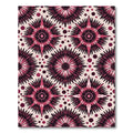 Crimson Burst Radial Star Rug