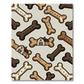 Rustic Farmhouse Dog Bone Scatter Rug