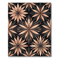 Blush Peach Art Deco Starburst Rug