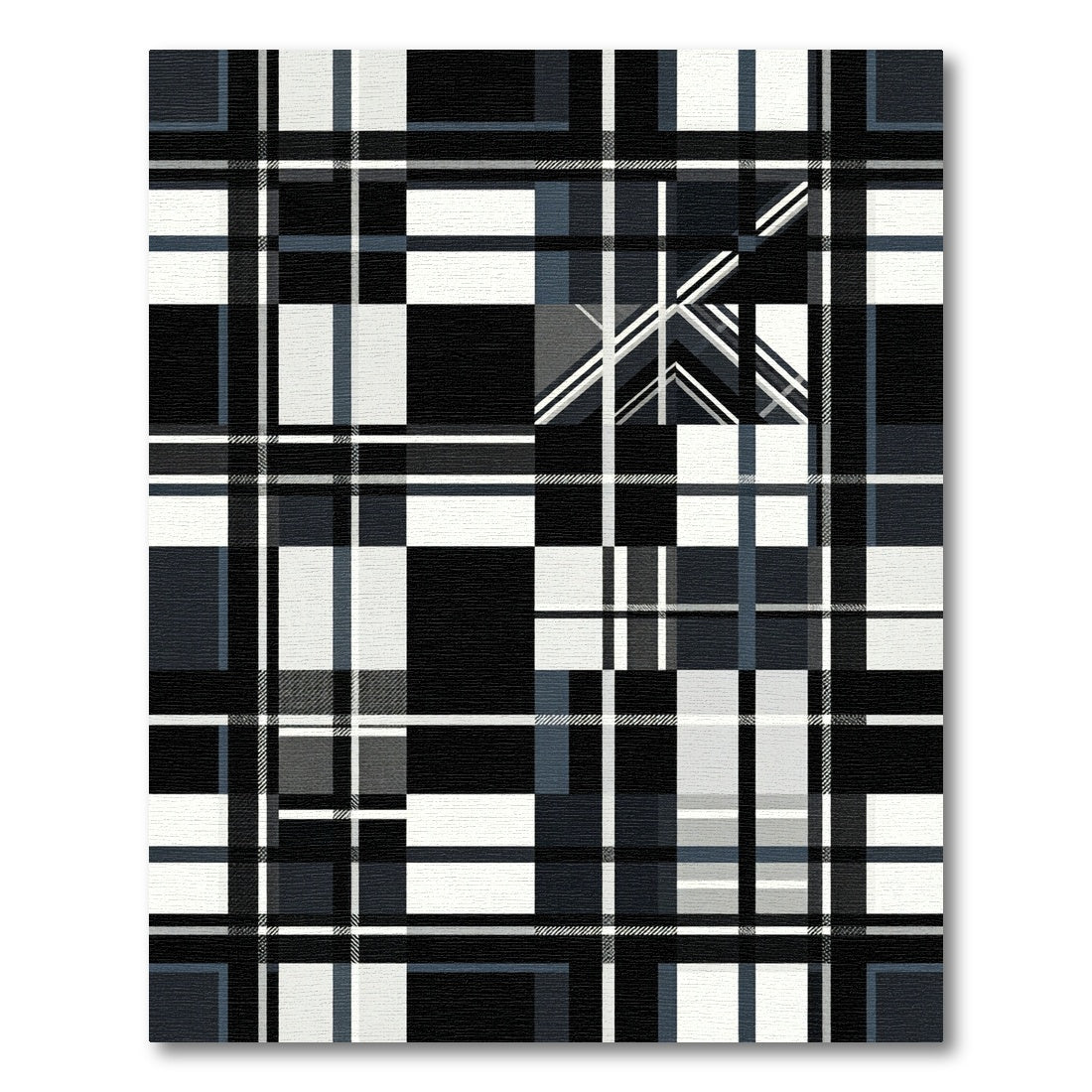 Monochromatic Geometric Lattice Plaid Rug