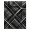 Monochrome Abstract Overlaid Lines Rug