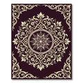Intricate Cream Botanical Swirls Rug