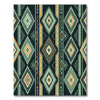 Tribal Geometric Diamond Pattern Rug