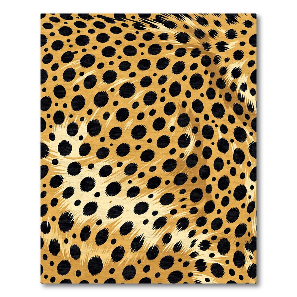 Golden Wild Animal Cheetah Spot Rug