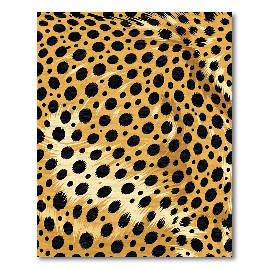 Golden Wild Animal Cheetah Spot Rug