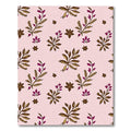 Delicate Pink Golden Berry Branches Rug