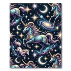 Celestial Galaxy Unicorn Starry Night Rug