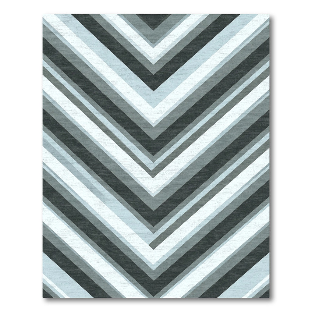 Gray Chevron Stripes Modern Geometric Rug