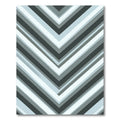 Gray Chevron Stripes Modern Geometric Rug