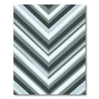 Gray Chevron Stripes Modern Geometric Rug