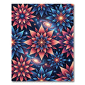 Cosmic Floral Galaxy Nebula Art Rug