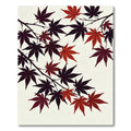 Elegant Crimson Japanese Maple Branch Rug
