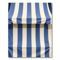 Classic Blue White Vertical Stripe Rug