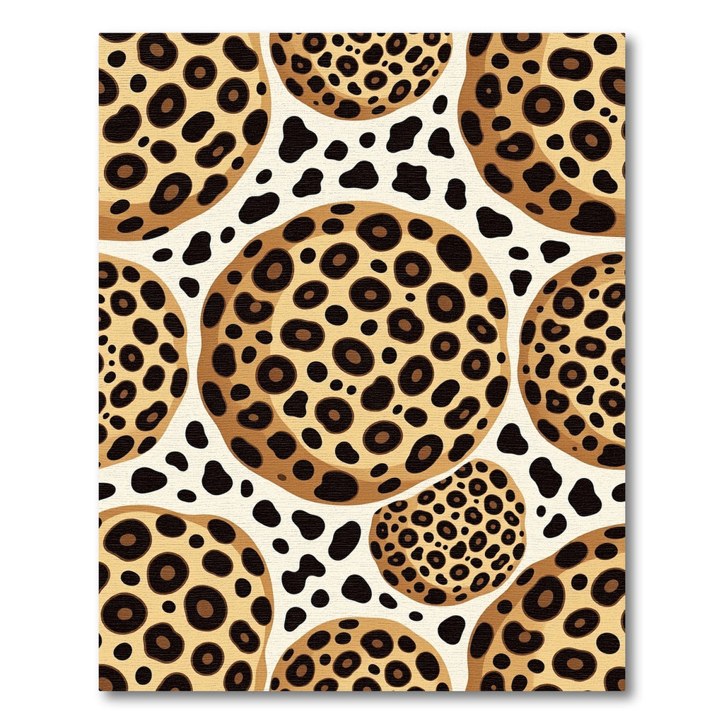 Bold Cream Leopard Spot Sphere Aesthetic Rug