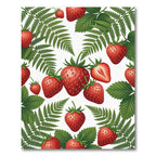 Lush Strawberry Vine Botanical Orchard Rug