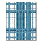 Blue Intersecting Grid Lines Rug