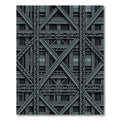 Industrial Steel Truss Grid Rug