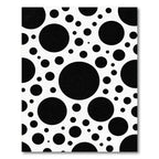 Bold Monochrome Polka Dot Modern Rug